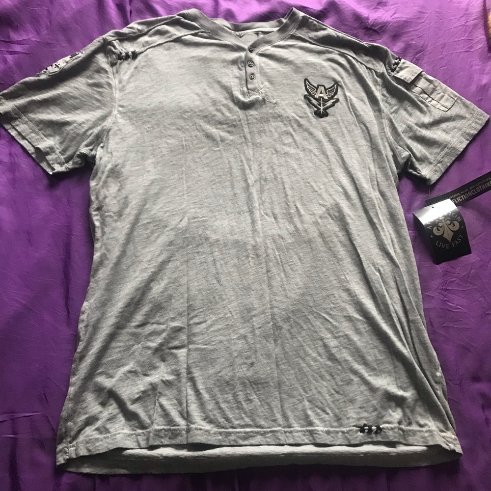 Affliction Men’s Gray 2XL T-Shirt